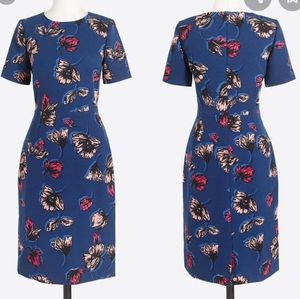 J Crew Blue Floral Dress